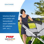84291 Reer ShineSafe сенник за бебешка количка, черен