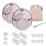 KinderKraft MAMAFLOW DOUBLE двойна помпа за кърма PINK