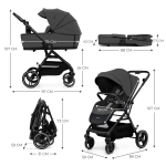 Kinderkraft YOXI бебешка количка 3в1 