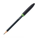 Faber-Castell Комплект моливи Stylus, с гума и капачка-стилус, черно-зелен, 2 броя