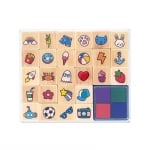 Grafix Печати, дървени, 26 броя, асорти, опаковка 24