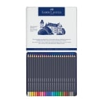 Faber-Castell Цветни моливи Goldfaber, 24 цвята, в метална кутия