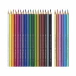 Faber-Castell Цветни моливи Grip 2001 - Еднорог, 18 стандартни и 6 пастелни цвята