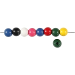 Creativ Company Мъниста, дървени, цветни, 22 g