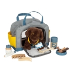 Small Foot Кученце с чанта за носене, с включени аксесоари за грижа