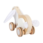 Small Foot Зайче за дърпане, дървено, с шумящи уши