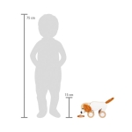 Small Foot Кученце за дърпане, дървено, с шумящи уши