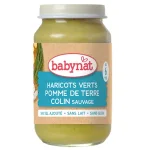 Babynat Зеленчуково пюре със зелен фасул, картофи и Хек 6м. 200г
