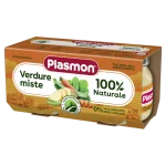 PLASMON Зеленчуков микс 6м. 2х80г