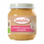 Babybio Био плодово пюре Ябълка и Манго 4м. 130г