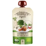 Rudolfs Био детско смути със зеленчуци, ориз и пиле, 6м. 110g