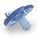 Комплект от 2 бр. ортодонтски силиконови залъгалки за новордени Philips Avent SOOTHIE SCF099/26 в кутия за стерилизиране, сини