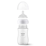 Шише за хранене Natural Response 330 мл с биберон без протичане Natural Response с бърз поток Philips AVENT SCY906/01