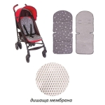 Универсална подложка за количка и столче за кола с  3D мембрана