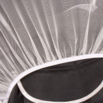 Универсален комарник за бебешка количка бял