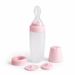 Силиконово шише с лъжица