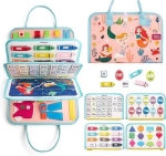 Монтесори играчка тип чанта- Бизиборд 356481