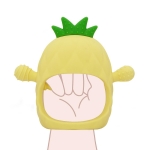 Силиконова ръкавичка и чесалка Ананас 2 бр