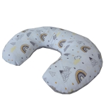 Възглавничка за кърмене от муселин и плетен памук