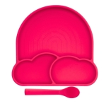 Премиум силиконов комплект 4 части за хранене с вакуумна система