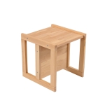 Дървена трансформируема маса, стол