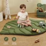 Бебешка активна гимнастика "Горско листо" Leaf Activity Gym с меки арки, разглобяеми играчки и огледалце