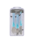 Виличка и лъжичка за хранене Twistshake Неръждаема стомана 12+ м Pastel Blue