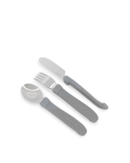 Детски прибори Twistshake Неръждаема стомана 12+ м Pastel Grey