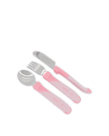 Детски прибори Twistshake Неръждаема стомана 12+ м Pastel Pink