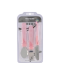 Детски прибори Twistshake Неръждаема стомана 12+ м Pastel Pink