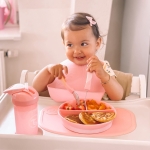 Детски прибори Twistshake Неръждаема стомана 12+ м Pastel Pink