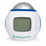 Babyhome Музикален прожектор „Звездно небе“ с часовник, календар и термометър