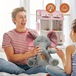 Плюшено бебешко интерактивно слонче Plush Pet (музикално със светлинни ефекти)