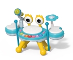 Детски музикален инструмент 3в1 Crab Jazz Drum (барабанна установка с микрофон)