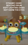 Детски музикален инструмент 3в1 Crab Jazz Drum (барабанна установка с микрофон)
