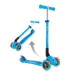 GLOBBER Тротинетка PRIMO FOLDABLE LIGHTS SKY BLUE