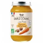 Simple Comme БИО Зеленчуково пюре с говеждо месо 6м. 190г