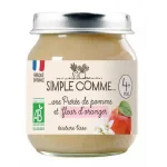 Simple Comme БИО Пюре Ябълка с портокалов цвят 4м. 125г