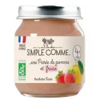 Simple Comme БИО Пюре Ябълка и ягода 4м. 125г