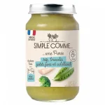 Siimple Comme БИО Пюре Треска, броколи, зелен грах и ориз 8м. 200г