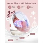 Смарт двойна електрическа помпа за кърма Momcozy M9 Hands-Free, Red