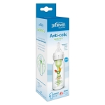 Стъклено бебешко шише Dr.Brown's Natural Flow Anti-Colic Options+ Narrow Neck Rooster, 120 мл.