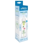 Стъклено бебешко шише Dr.Brown's Natural Flow Anti-Colic Options+ Wide Neck Flamingo, 250 мл.