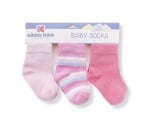 Бебешки памучни чорапи STRIPES PINK