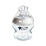 Бебешко шише за хранене Tommee Tippee Natural Start САМОСТЕРИЛИЗИРАЩО, 150 мл, с биберон с бавен поток 0м+ (1 капка)