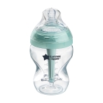 Самостерилизиращо се бебешко шише за хранене Tommee Tippee Advanced Anti-Colic+, 260 мл, 0м+, с иновативна система за намаляване на коликите
