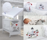 Креватче Tre Orsetti rosso, матрак Primavera Baby Luxe +ПОДАРЪК Спален комплект Winter fairy tale 9 части 