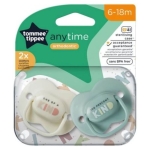 Ортодонтични залъгалки Tommee Tippee AnyTime, 6-18 м, 2 бр