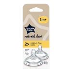 Комплект от 2 броя Биберони Tommee Tippee Natural Start MEDIUM FLOW 