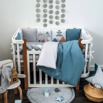 Комплект бебешко спално бельо Scandi blue